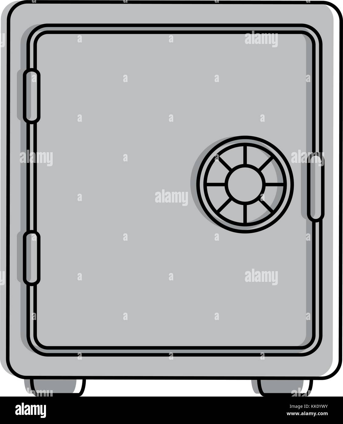 safe box isolated icon Stock Vector Image & Art - Alamy