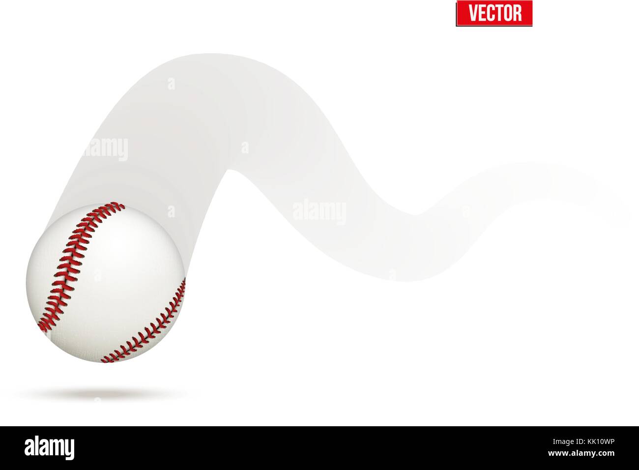 Vector illustration of baseball leather ball Stock Vector