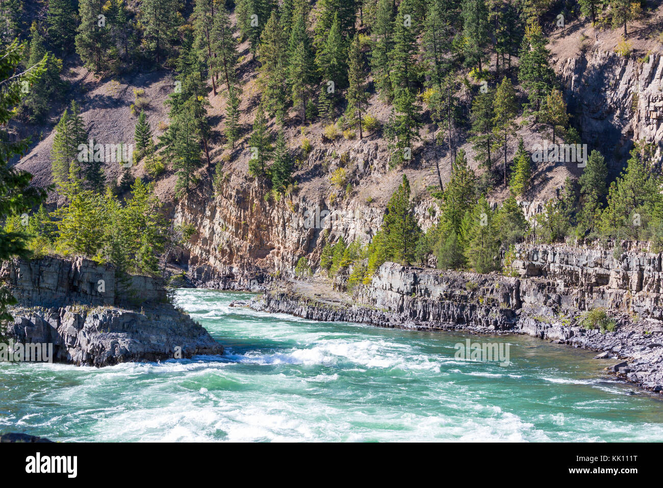 Kootenai Falls Montana Stock Photo - Alamy