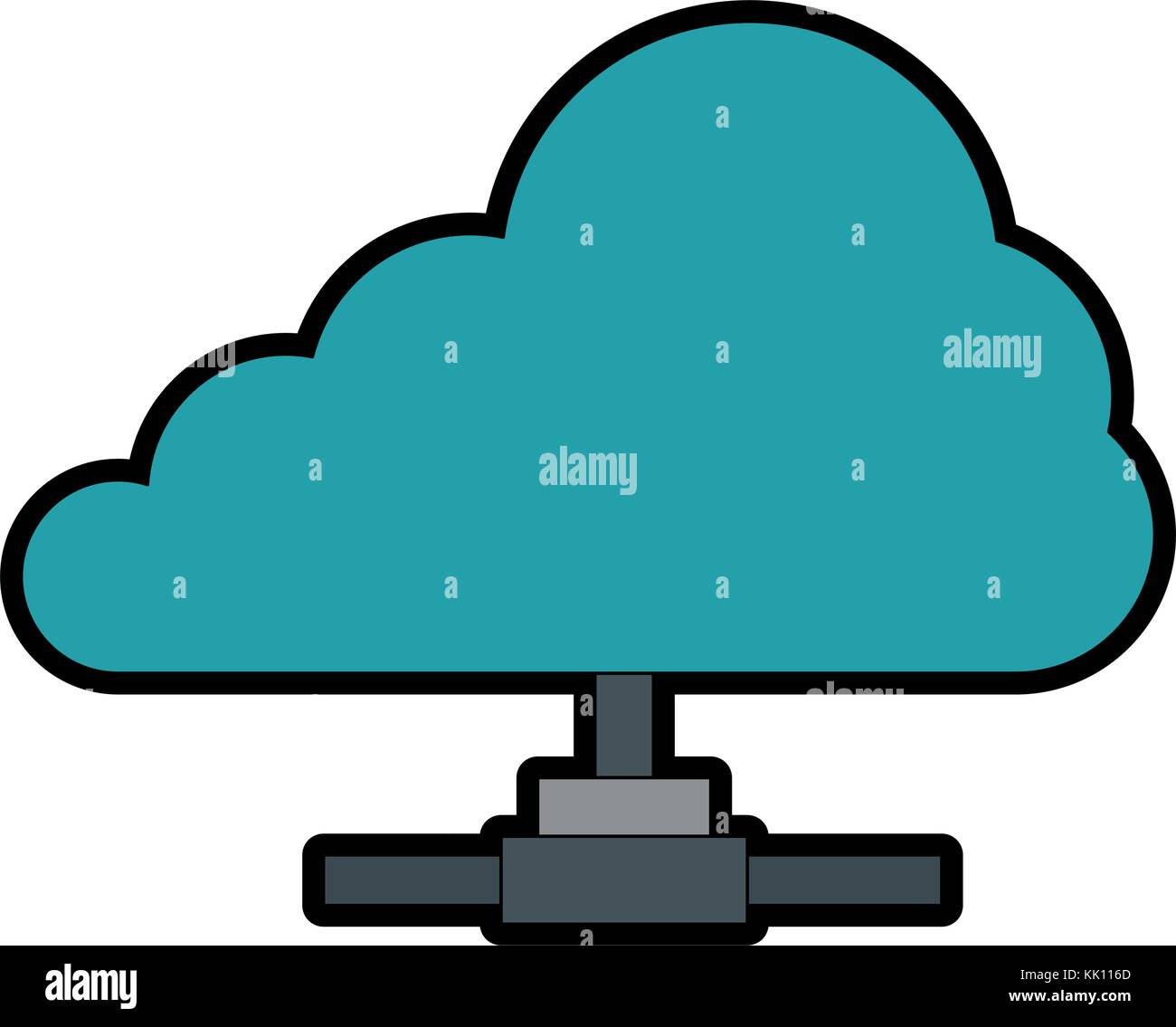 cloud computing isolated icon Stock Vector Image & Art - Alamy