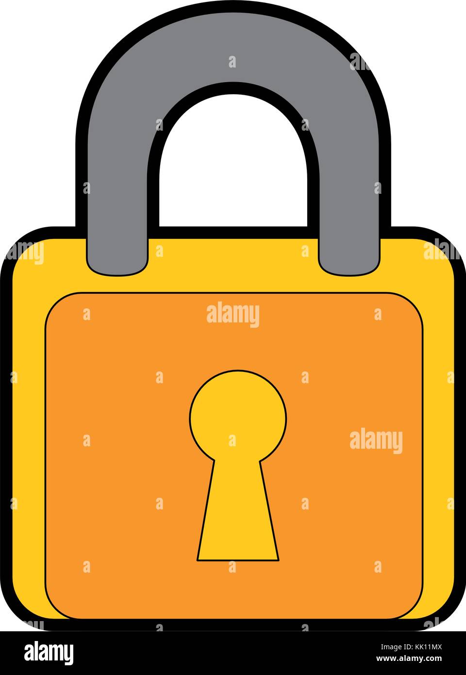 padlock security isolated icon Stock Vector Image & Art - Alamy