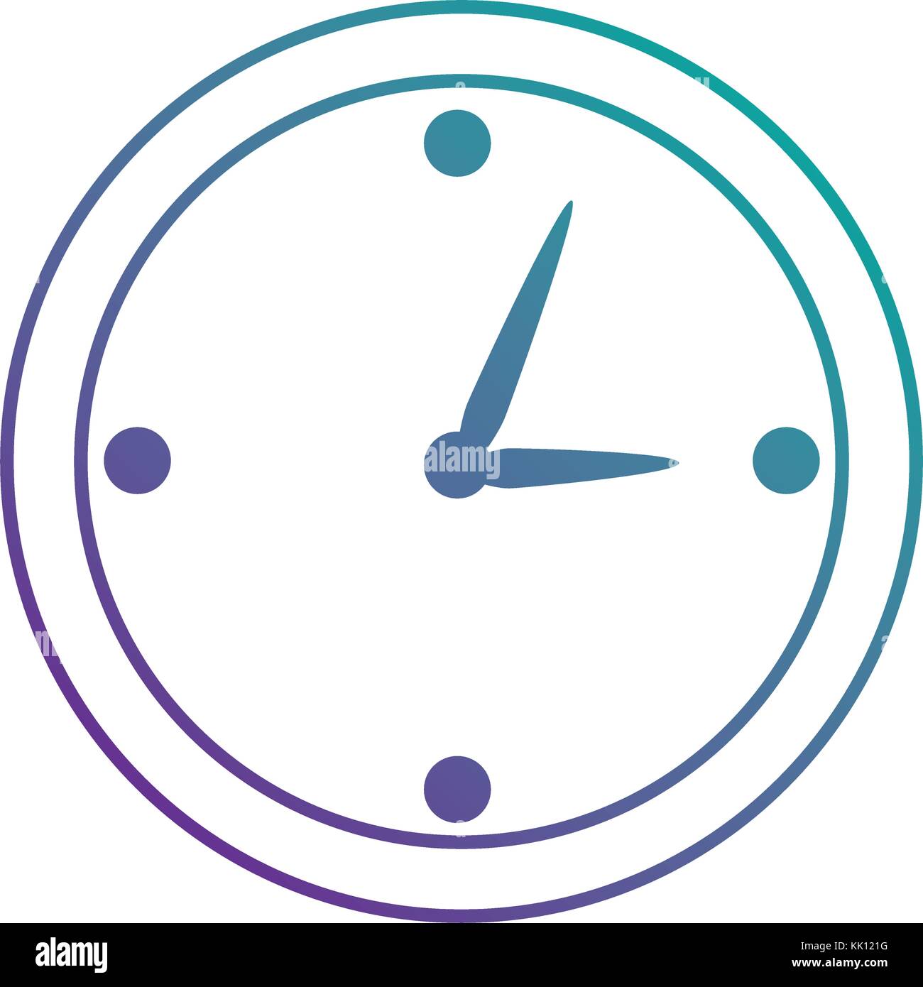 time clock isolated icon Stock Vector Image & Art - Alamy