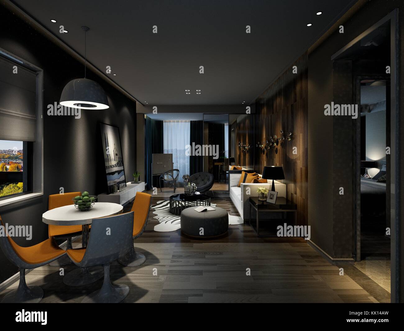 3d render of living room Stock Photo