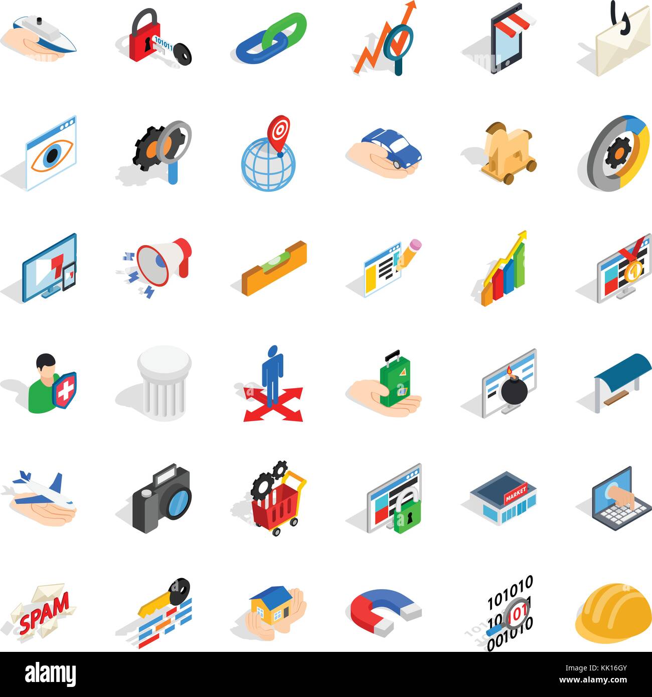 Bomb icons set, isometric style Stock Vector Image & Art - Alamy