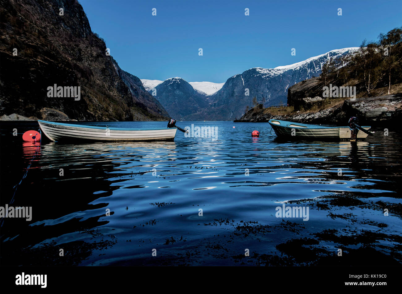 Norway Landscape , water  reflection Stock Photo