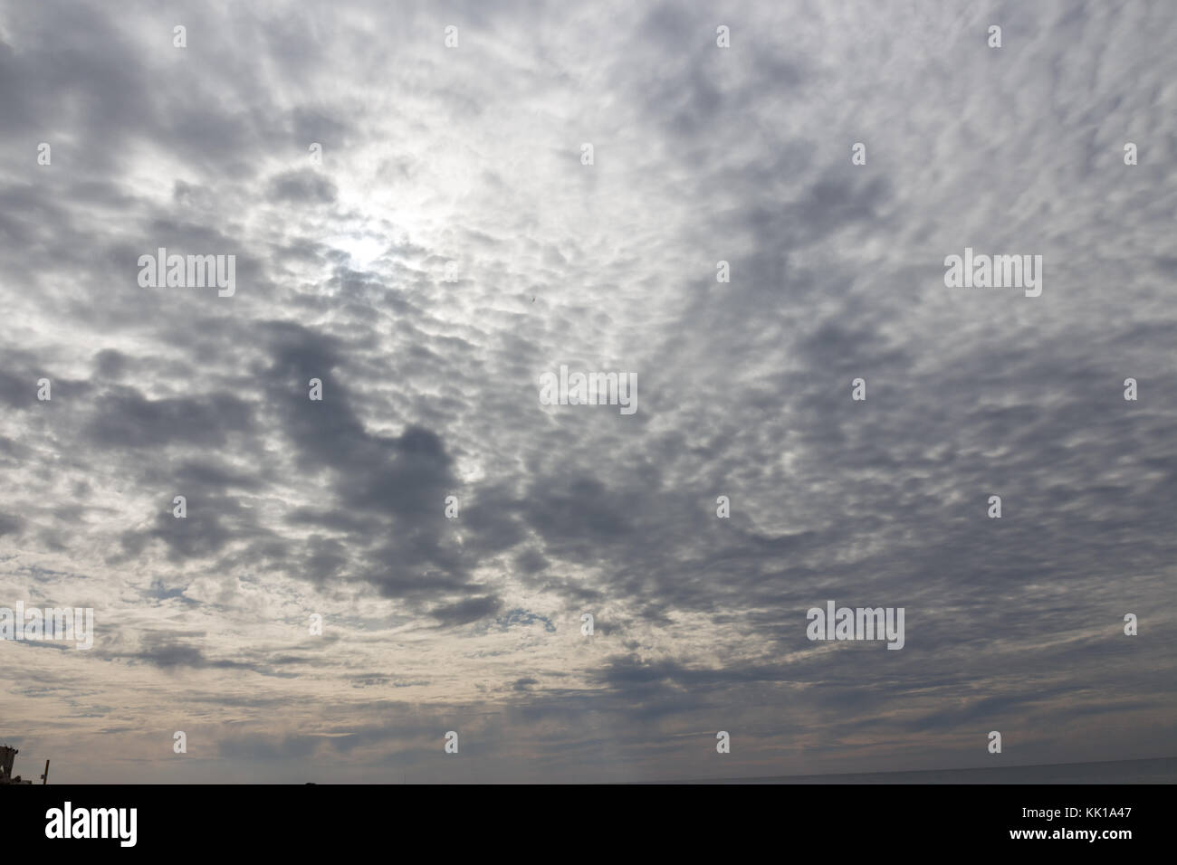 Contrast sky background and clouds Stock Photo