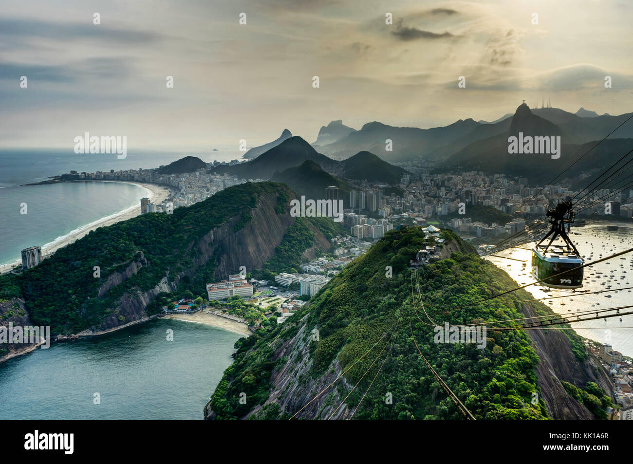 Premium Photo  Yacht club in urca bay of rio de janeiro and christ the  redeemer between the clouds leaning out