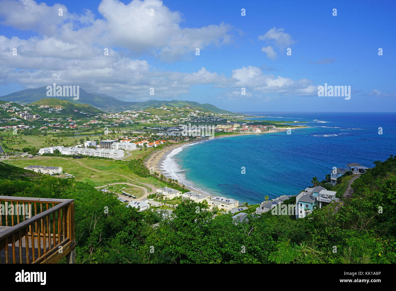 Frigate Bay beach in St Kitts, Saint Kitts and Nevis Stock Photo