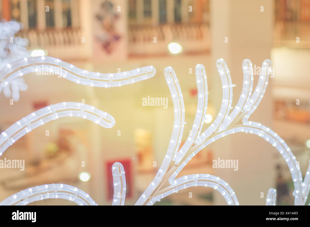 Flashing lights, christmas and new year Stock Photo Alamy