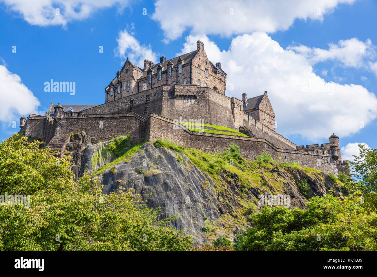 Edinburgh Castle scotland castle edinburgh scottish castle edinburgh  Old Town Edinburgh Midlothian Scotland UK GB Europe Stock Photo