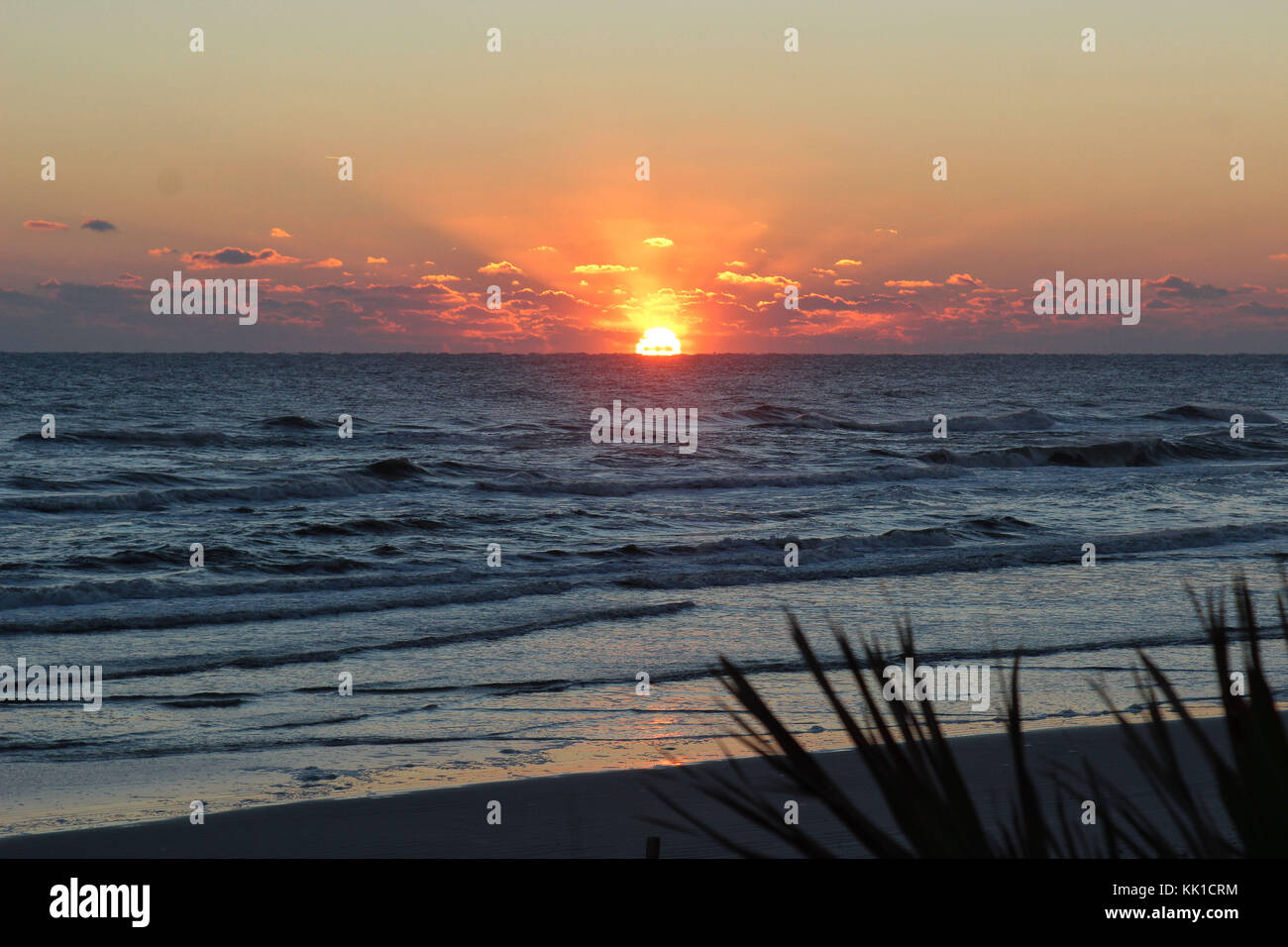 Sunrise At New Smyrna Beach Florida Stock Photo Alamy
