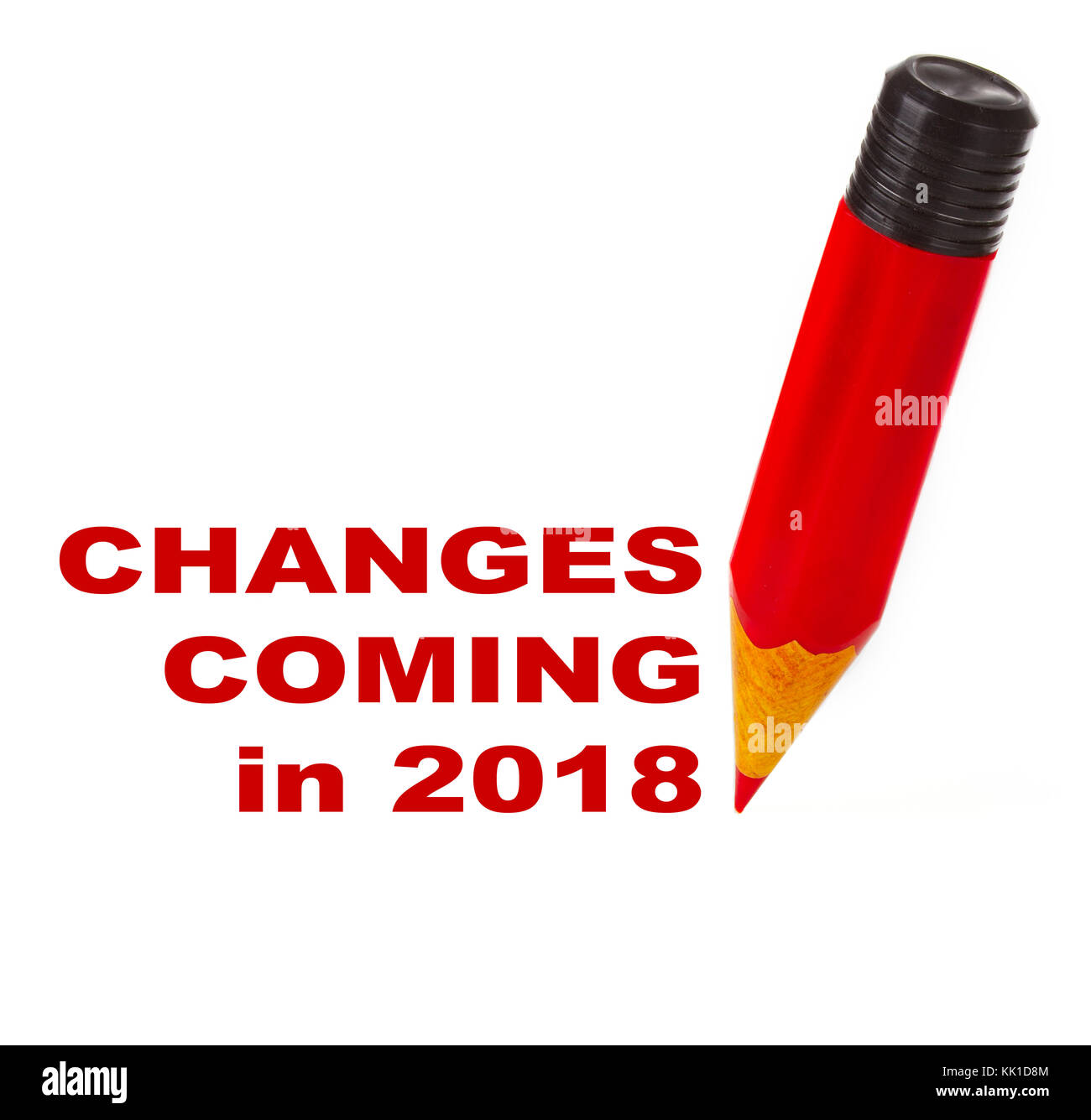 Changes coming in 2018 Stock Photo - Alamy