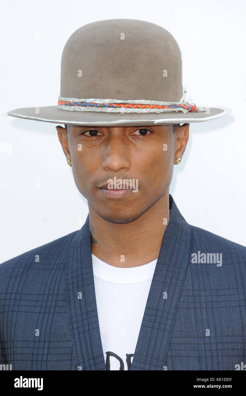 American singer-songwriter Pharrell Williams attends the Serpentine Gallery Summer Party in London. 1st July 2014 © Paul Treadway Stock Photo