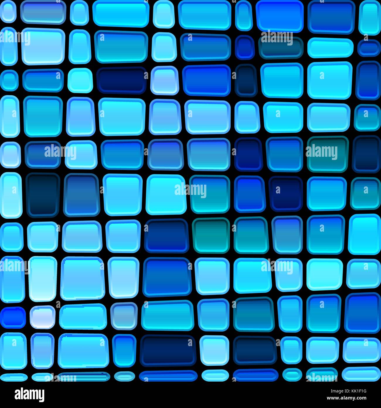 abstract vector stained-glass mosaic background - bright blue Stock ...