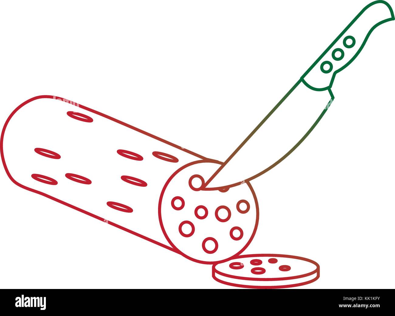 Isolated salami design Stock Vector Image & Art Alamy