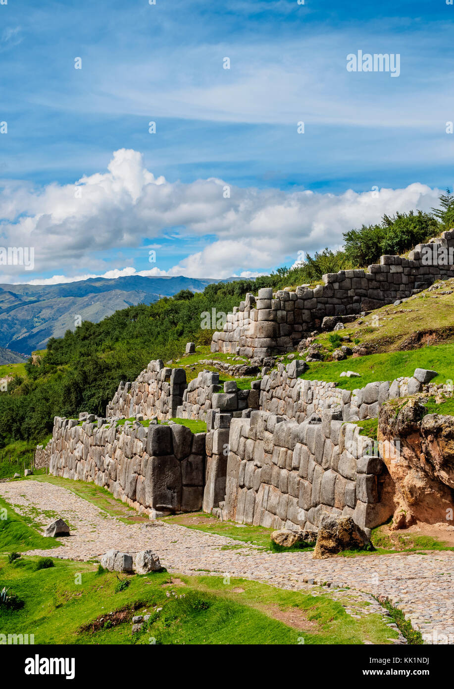 Sacsayhuaman Ruins, Cusco Region, Peru Stock Photo