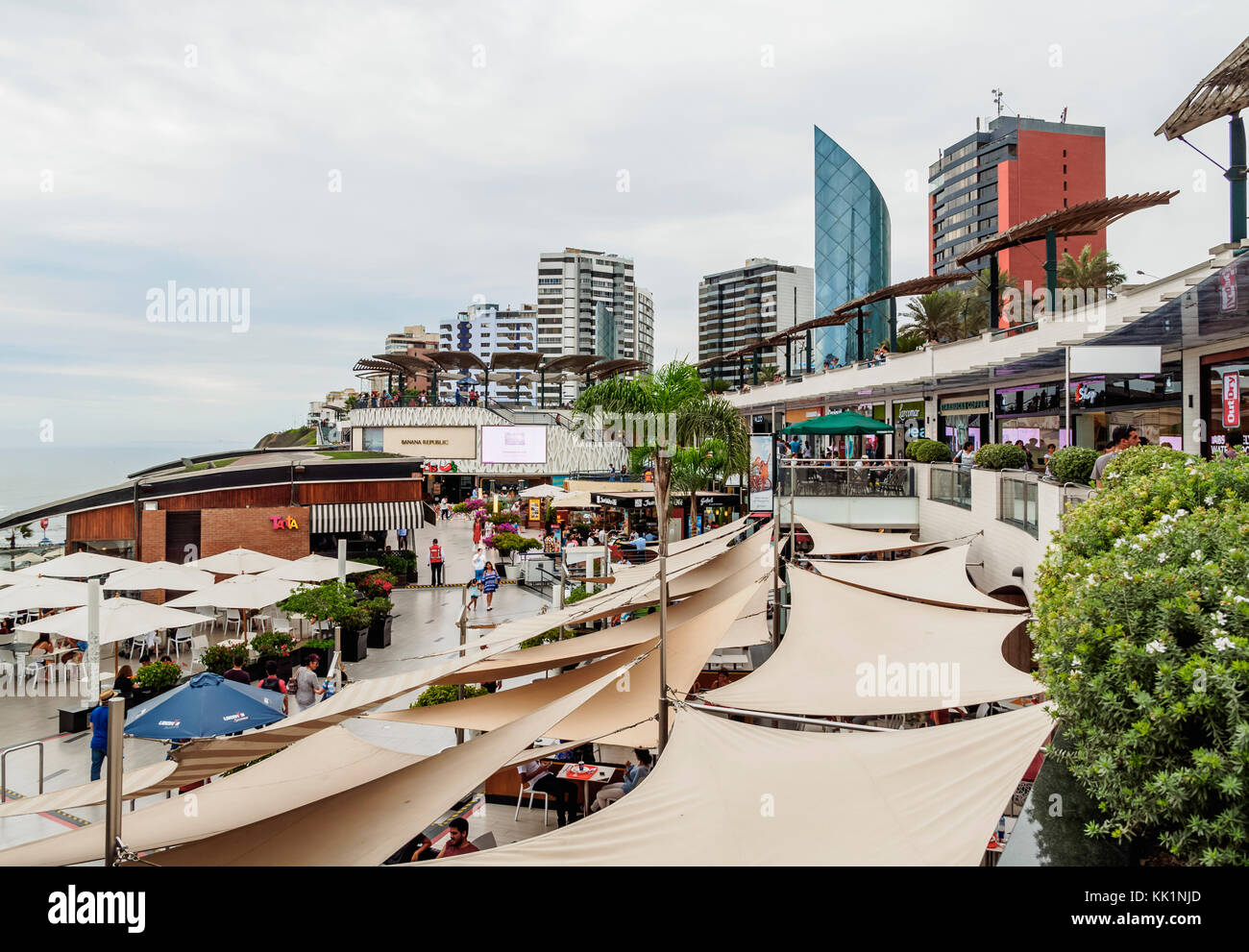 Larcomar Shopping Center, Miraflores District, Lima, Peru Stock Photo ...
