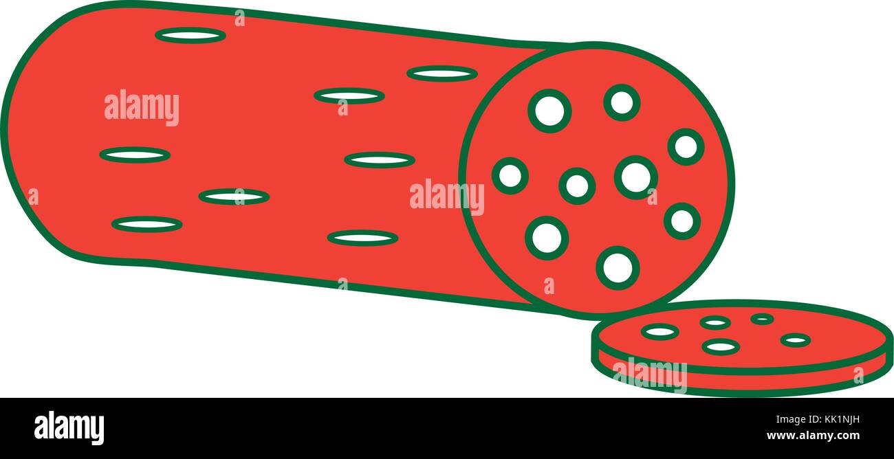 Isolated salami design Stock Vector Image & Art Alamy