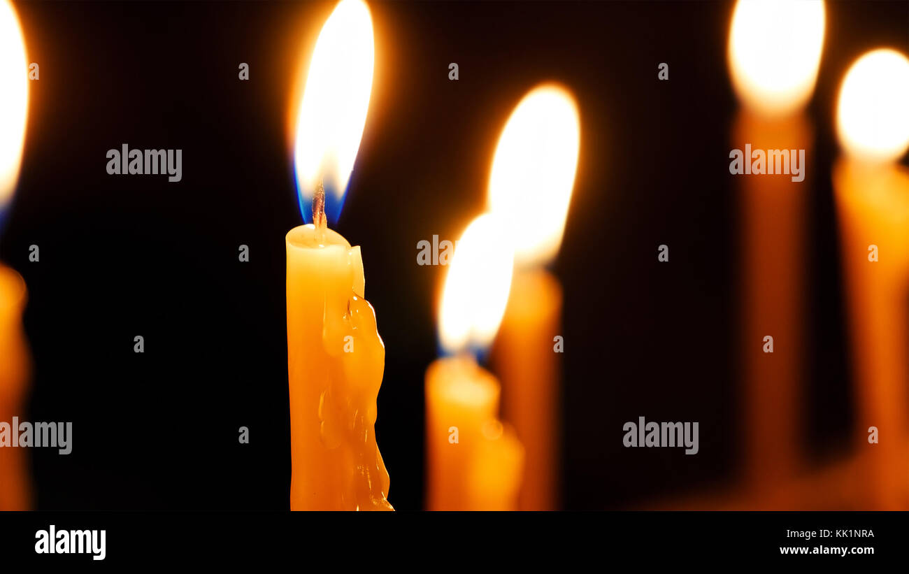 Burning candles Stock Photo Alamy