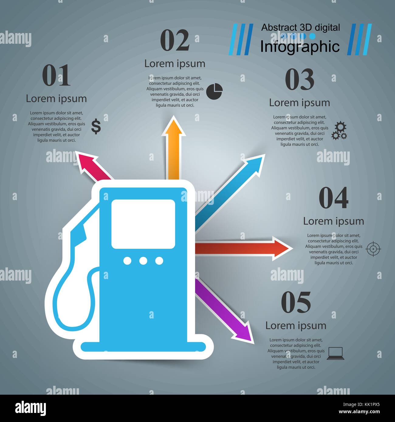 Gas station business infographic Stock Vector Image & Art Alamy