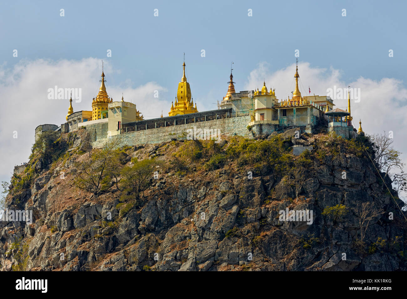 Taung Kalat, Mount Popa, Myanmar (Burma) Southeast Asia Stock Photo