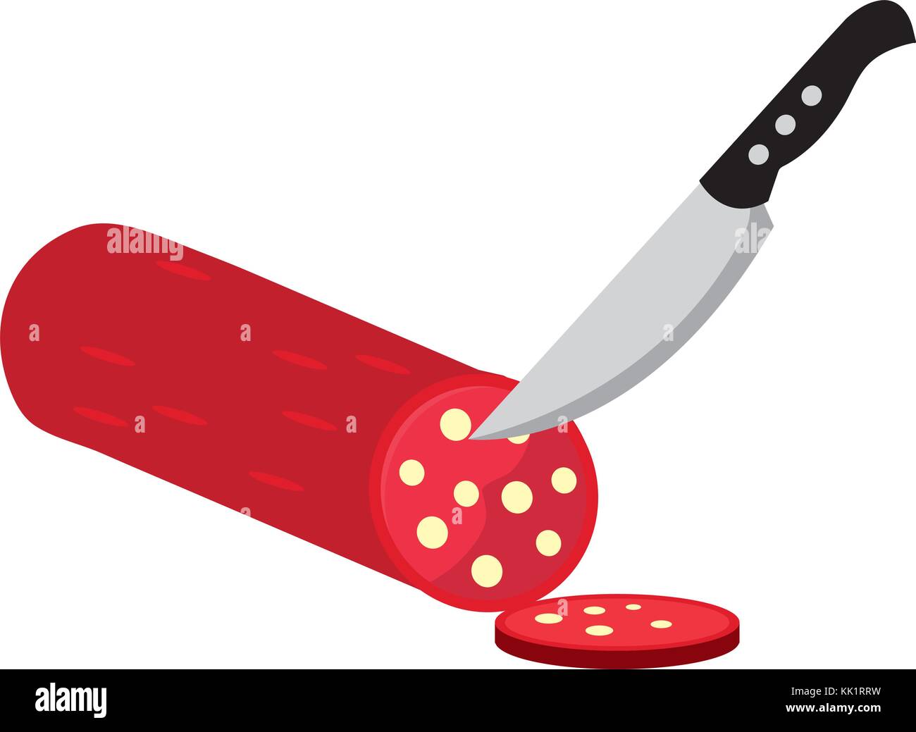 Isolated salami design Stock Vector Image & Art - Alamy