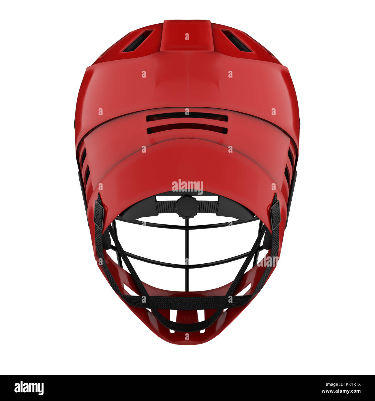 Classic Lacrosse helmet. Back view Stock Photo Alamy