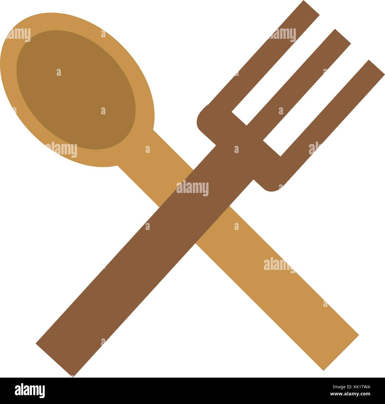 Isolated spoon and fork design Stock Vector Image & Art Alamy