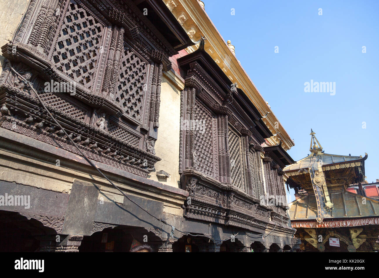 Swayambhunath stupa, Kathmandu's Monkey Temple Stock Photo