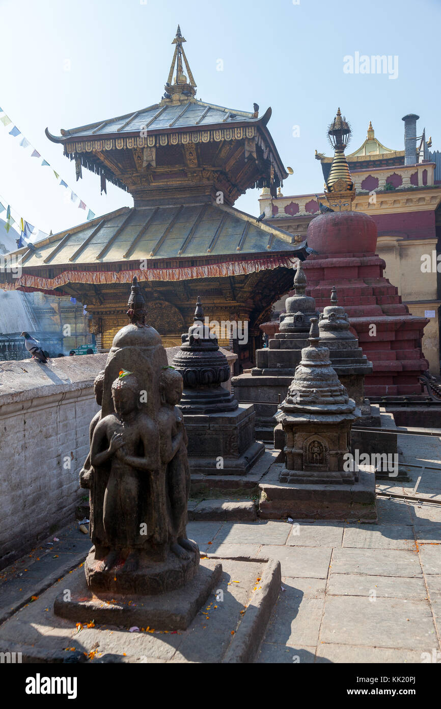 Swayambhunath stupa, Kathmandu's Monkey Temple Stock Photo - Alamy