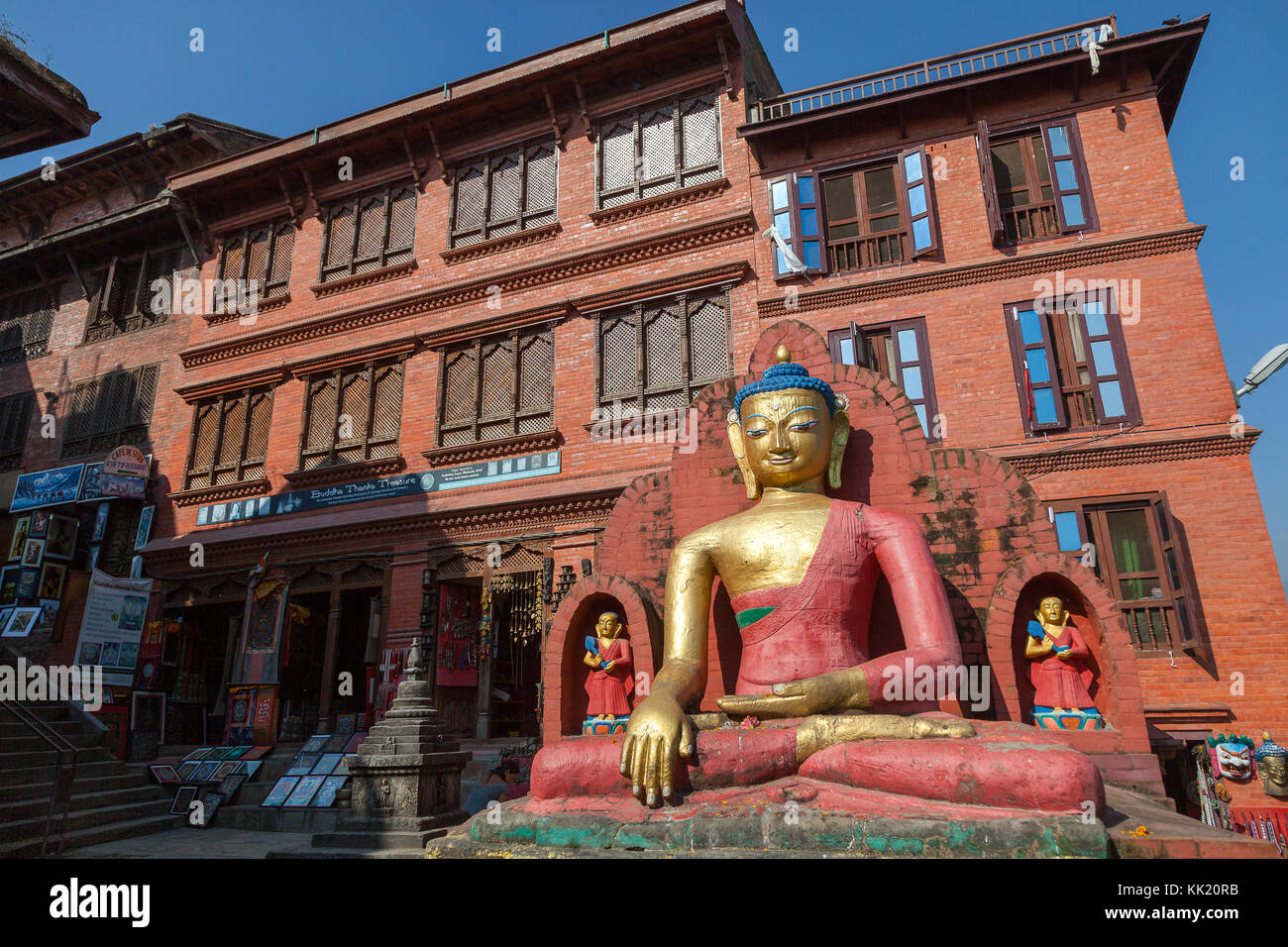 Swayambhunath stupa, Kathmandu's Monkey Temple Stock Photo - Alamy