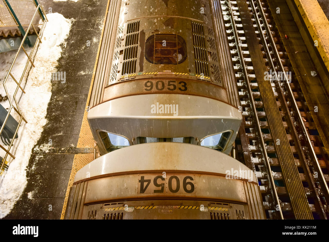 New York City - January 24, 2016: Coney Island subway station in New York City. Stock Photo