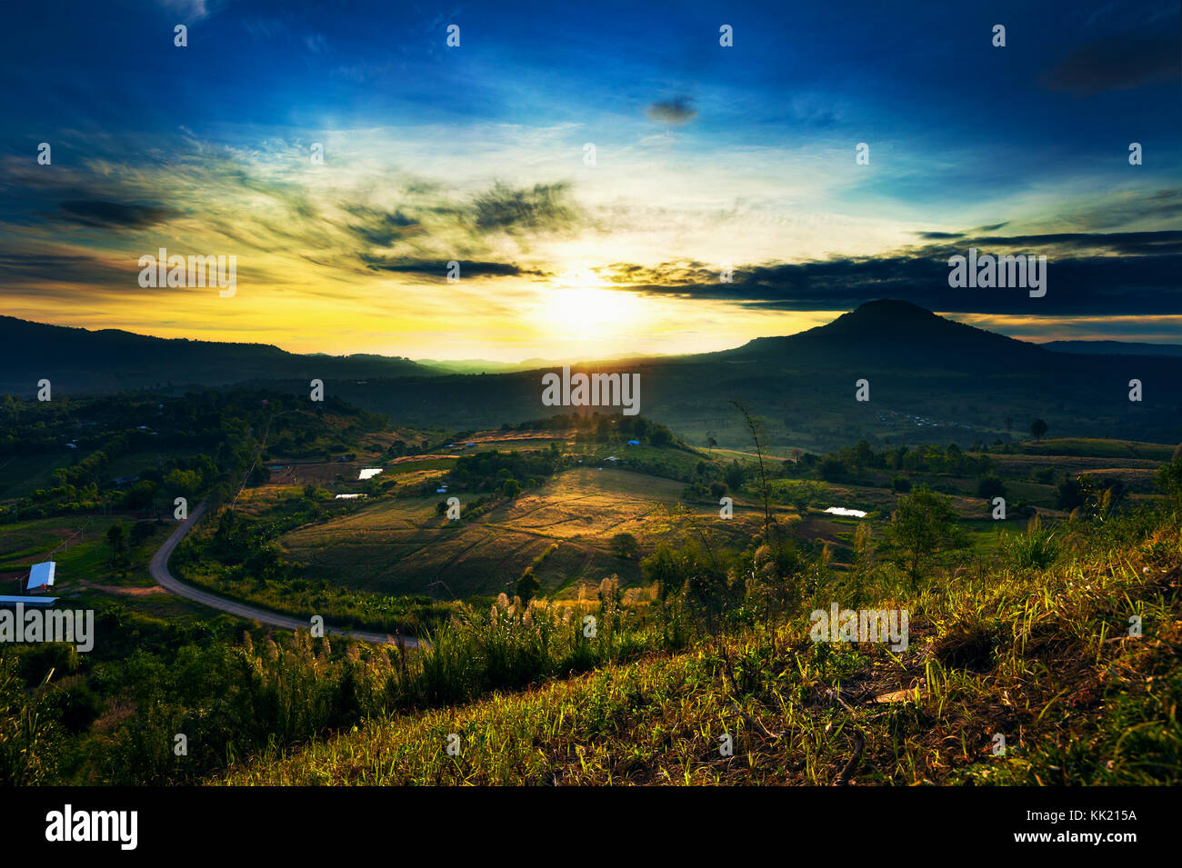 morning sunrise in Khao Takhian Ngo View Point at Khao kho Phetchabun