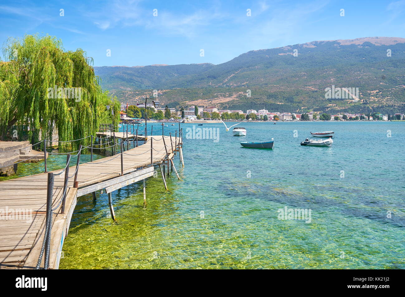 Ohrid Lake, Macedonia, Balkans Stock Photo
