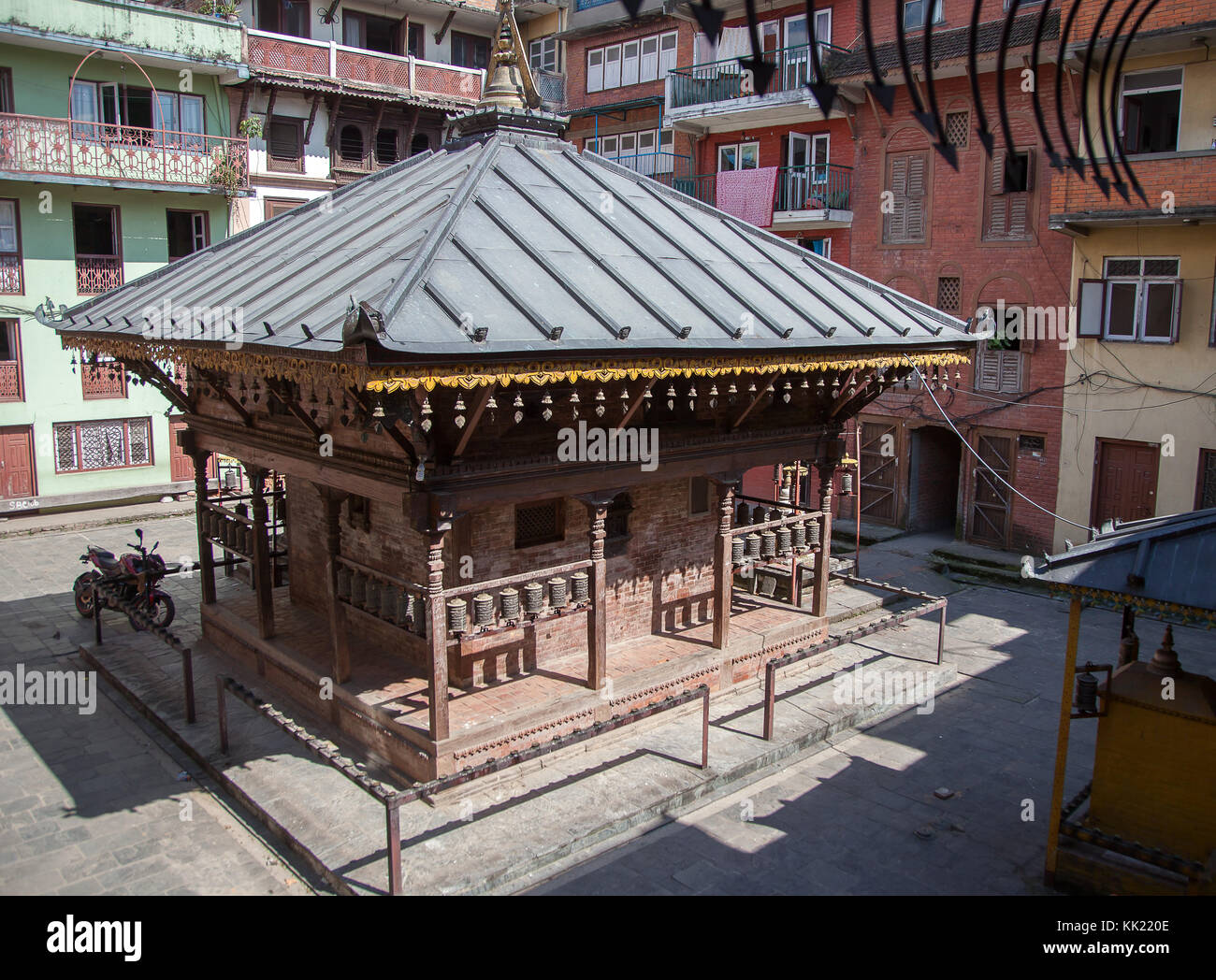 Golden Temple (Kwa Bahal) on Durbar square. Patan, Kathmandu, Nepal. Stock Photo
