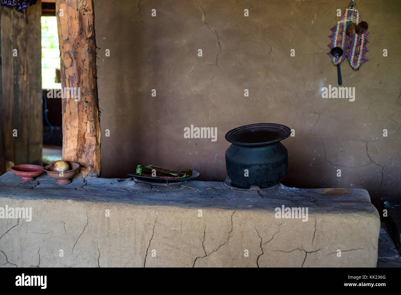 Interior of outdoor kitchen in Sri Lanka Stock Photo Alamy