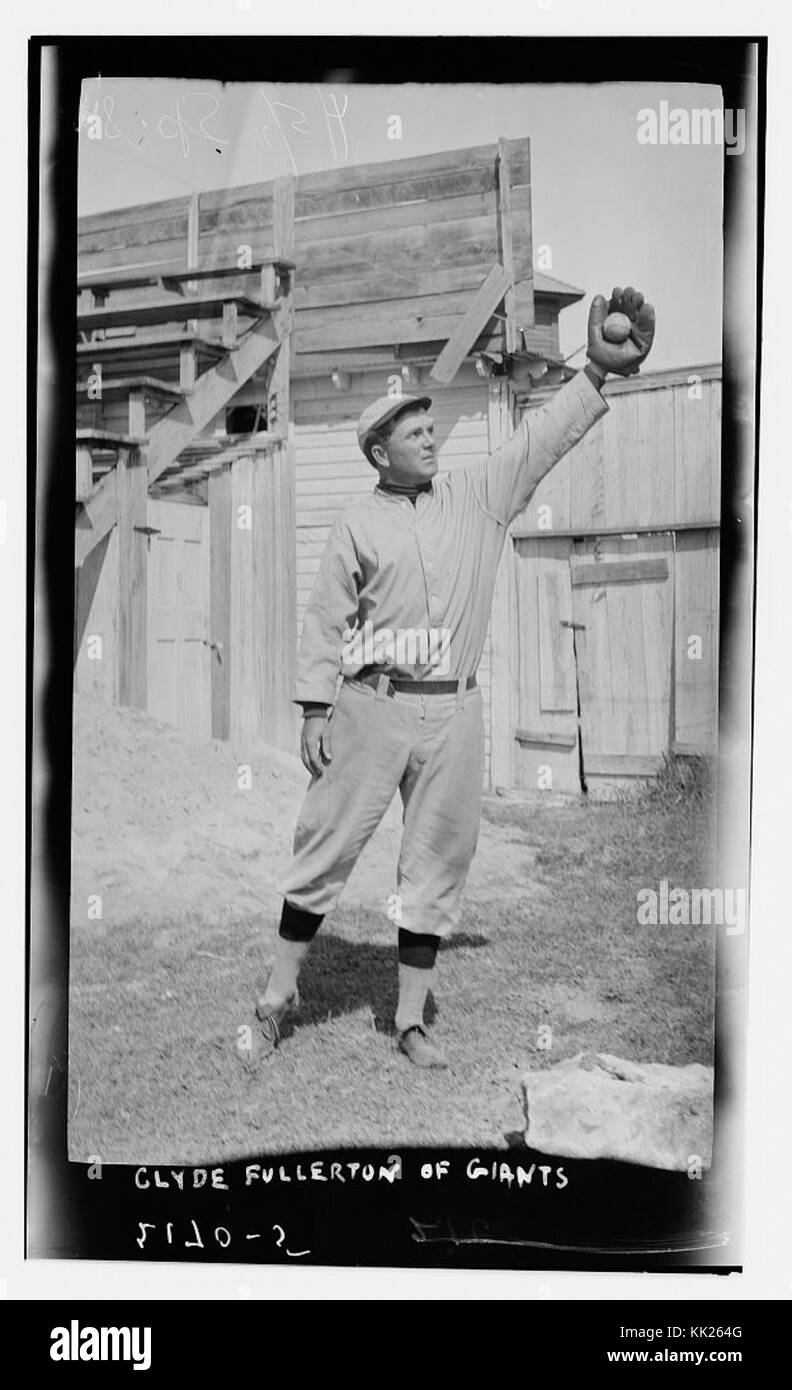 (Clyde Fullerton, Giants' third base prospect, New York NL (baseball)) (LOC) (27877939215) Stock Photo