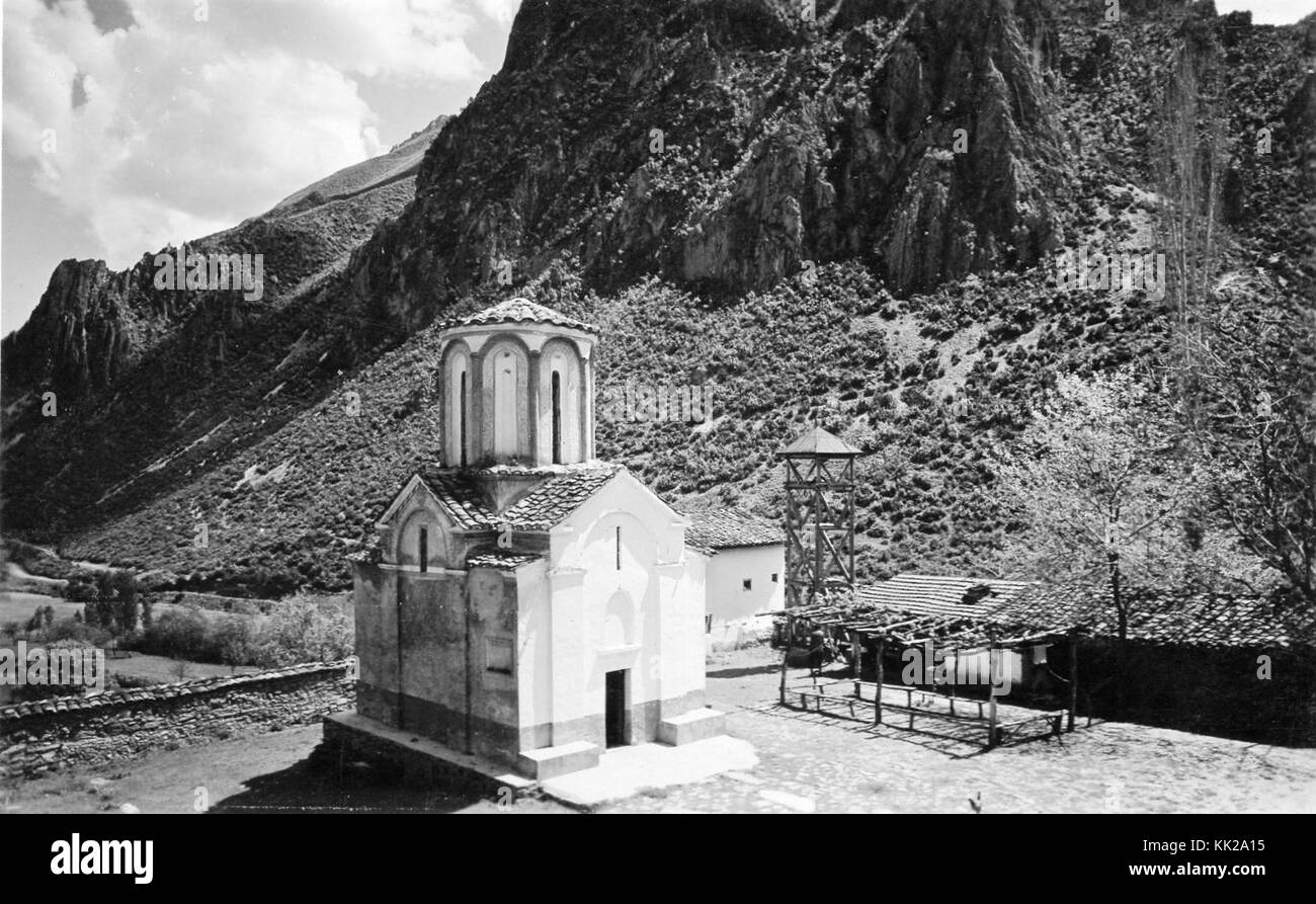 Matka Monastery A photograph of the Manastir Matka (Matka Monastery) taken in the 1930s ...
