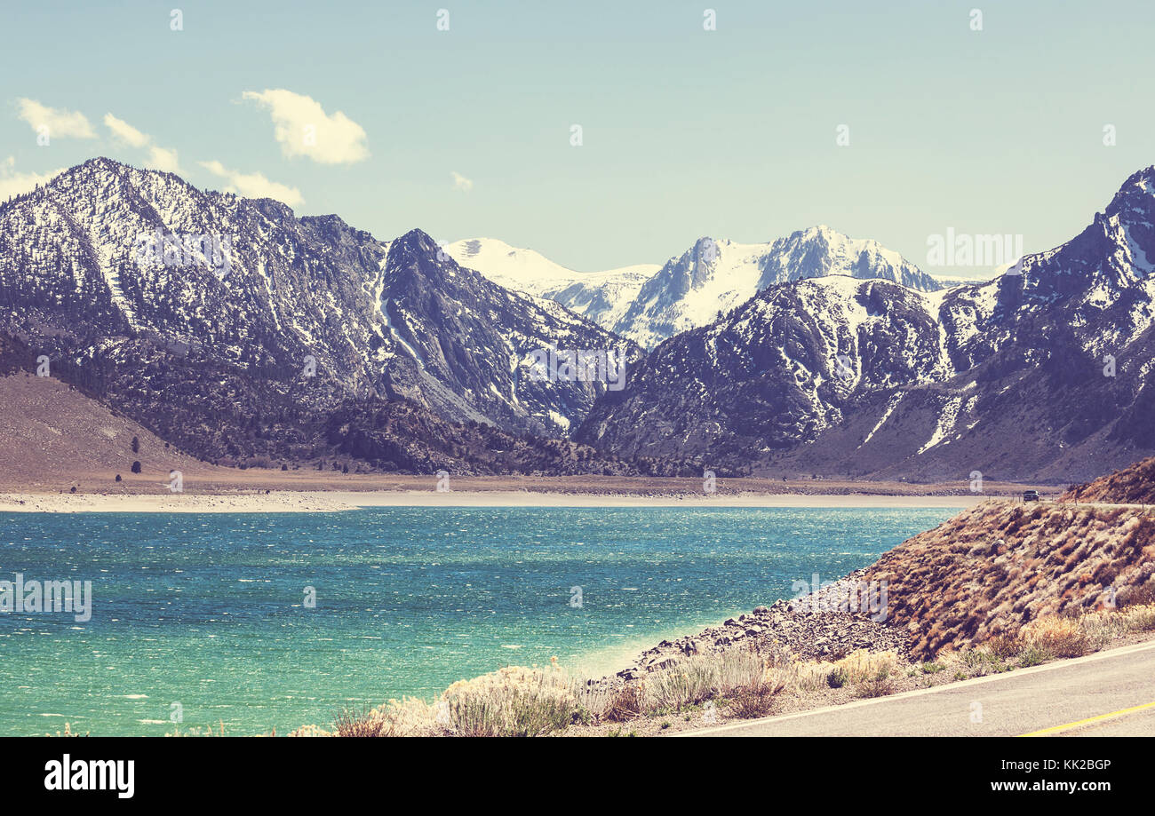 Lake in Sierra Nevada mountains Stock Photo - Alamy