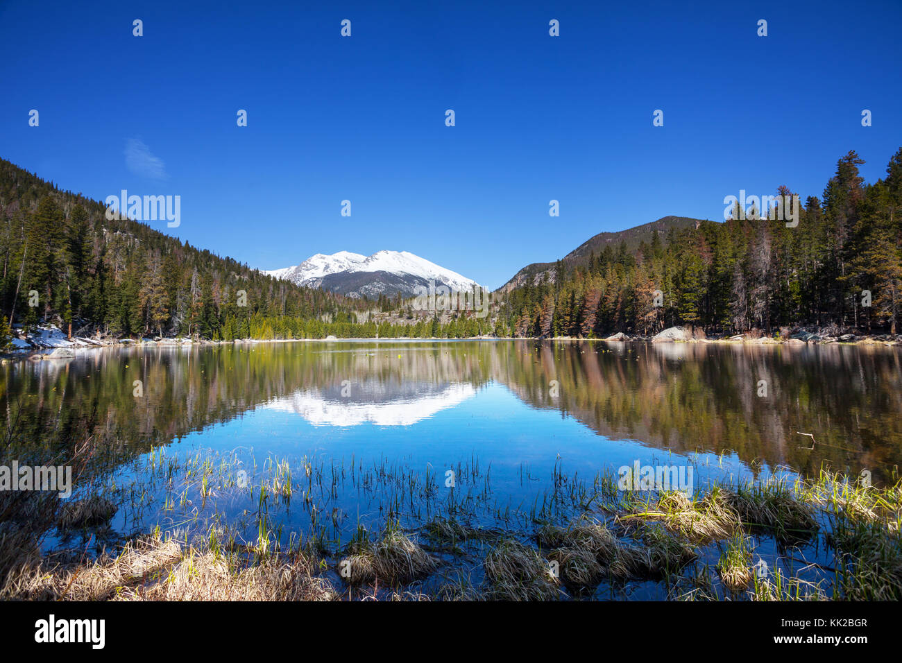 Lake in Sierra Nevada mountains Stock Photo - Alamy