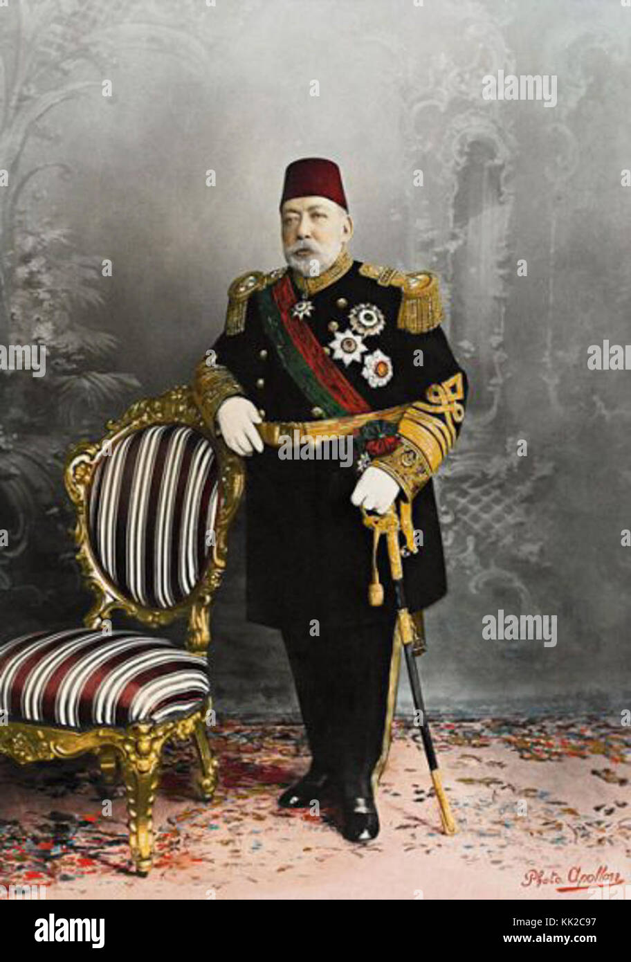 Portrait of Sultan Mehmed V Stock Photo