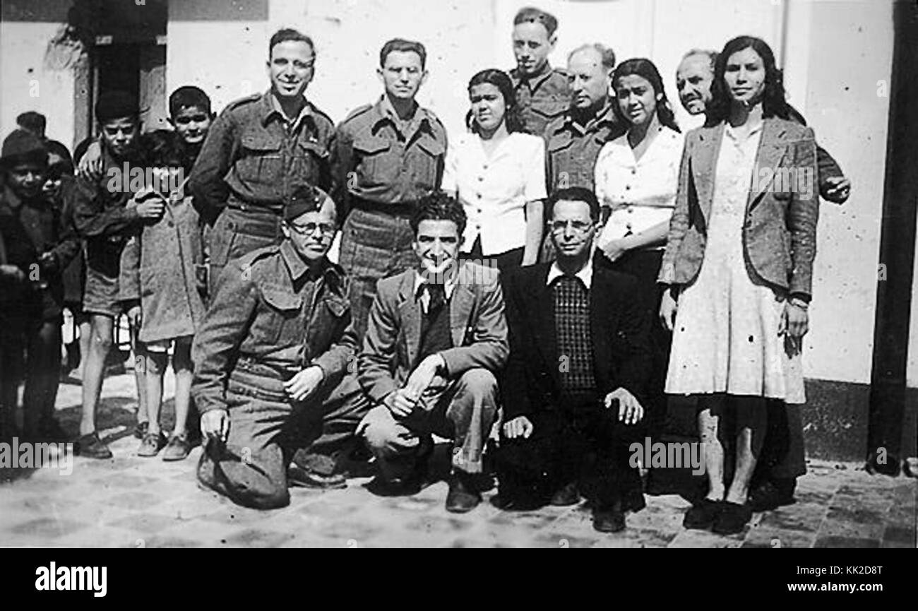 Teachers of the Hebrew School Benghazi 1943 1944 a Stock Photo