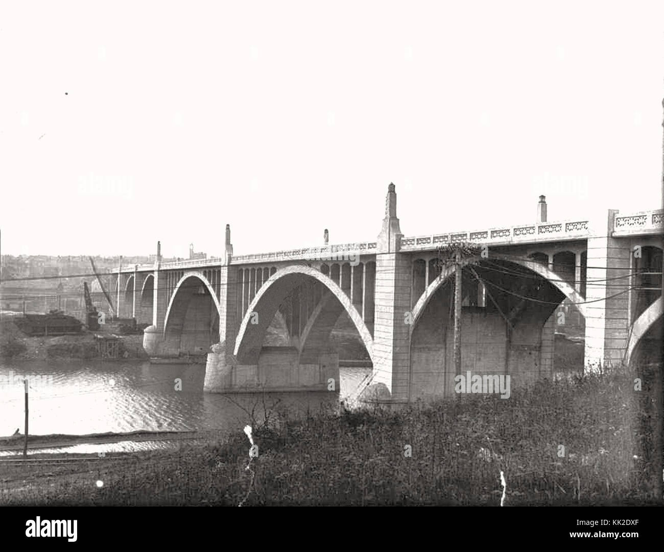 1929 Tilghman Street Viaduct South Side View Allentown PA Stock Photo