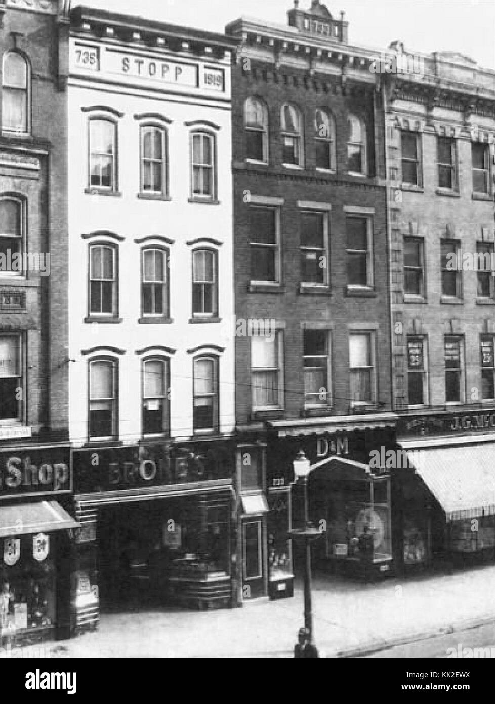 1938 700 Block Hamilton Street Allentown PA Stock Photo Alamy