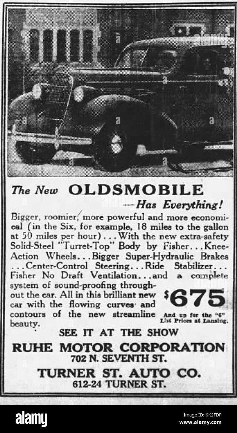 1935 Rhue Turner Auto Company 31 Jan MC Allentown PA Stock Photo Alamy