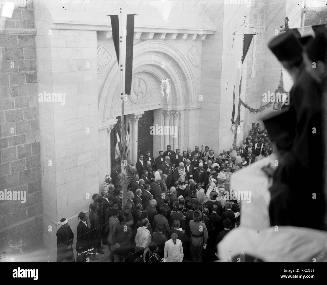 Royal party entering Church of the Redeemer for its dedication. 1898. matpc.07343 Stock Photo