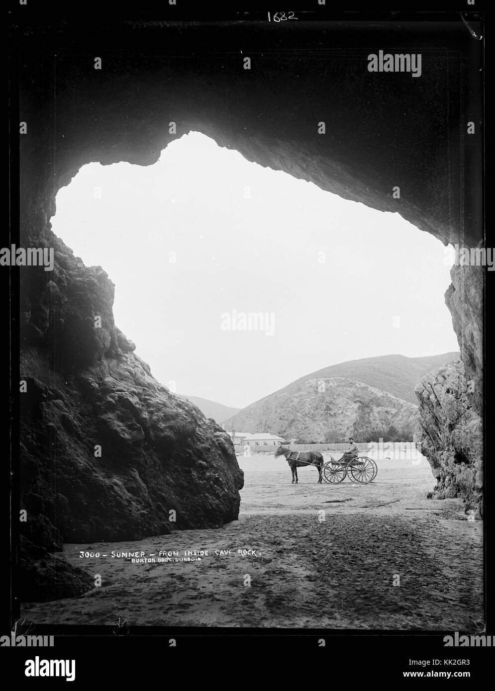 Sumner from inside Cave Rock Stock Photo Alamy