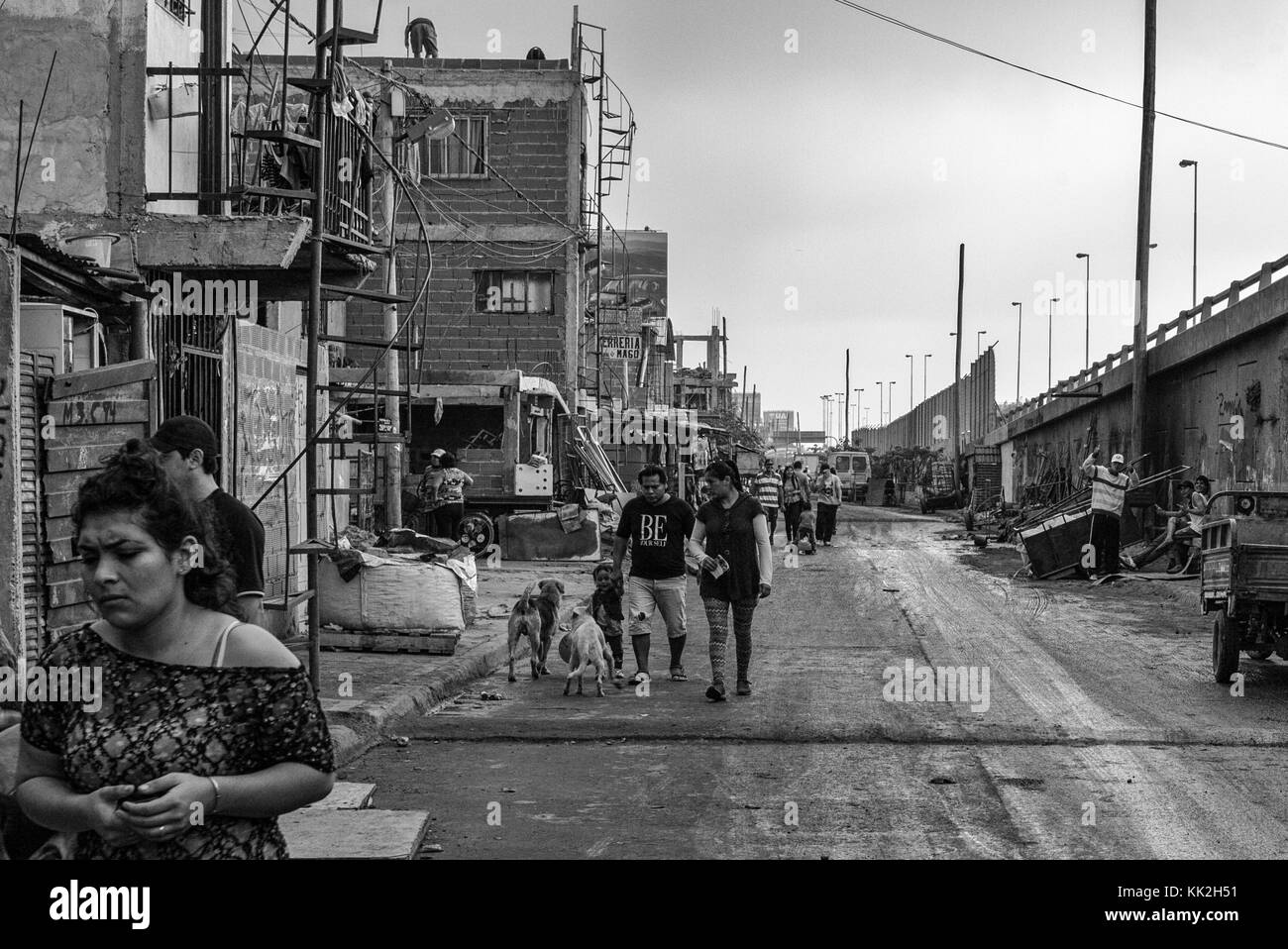 June 6, 2015 - Villa 31 today has a highly varied population of about 60,000 people composed not only of illegal immigrants but also porteÃ±e from young couples who can not afford other housing solution within the metropolis. Credit: Gabriele Orlini/ZUMA Wire/Alamy Live News Stock Photo