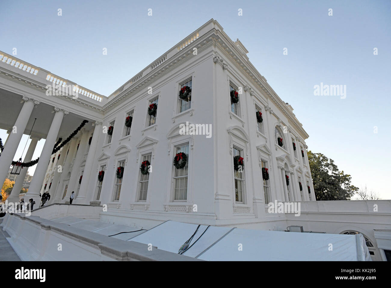 The 2017 White House Christmas decorations, with the theme "Time