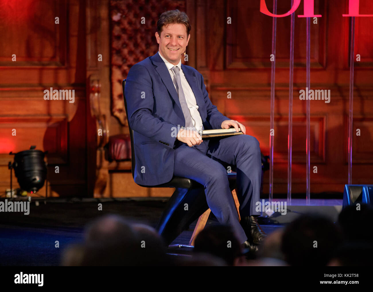 London, UK. 27th Nov, 2017. The Spectator Editor Fraser Nelson during a panel discussion at the Emmanuel Centre, London Credit: Ben Queenborough/Alamy Live News Stock Photo